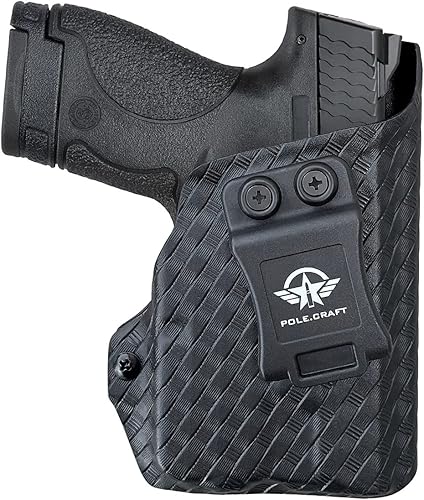 Miniatura 7 de M&P Shield 40 Funda con láser TLR-6 IWB Kydex Holster Ajuste personalizado Smith & Wesson M&P Shield 0.354 in.40 wTLR-6 - Cintura interior - Tapa