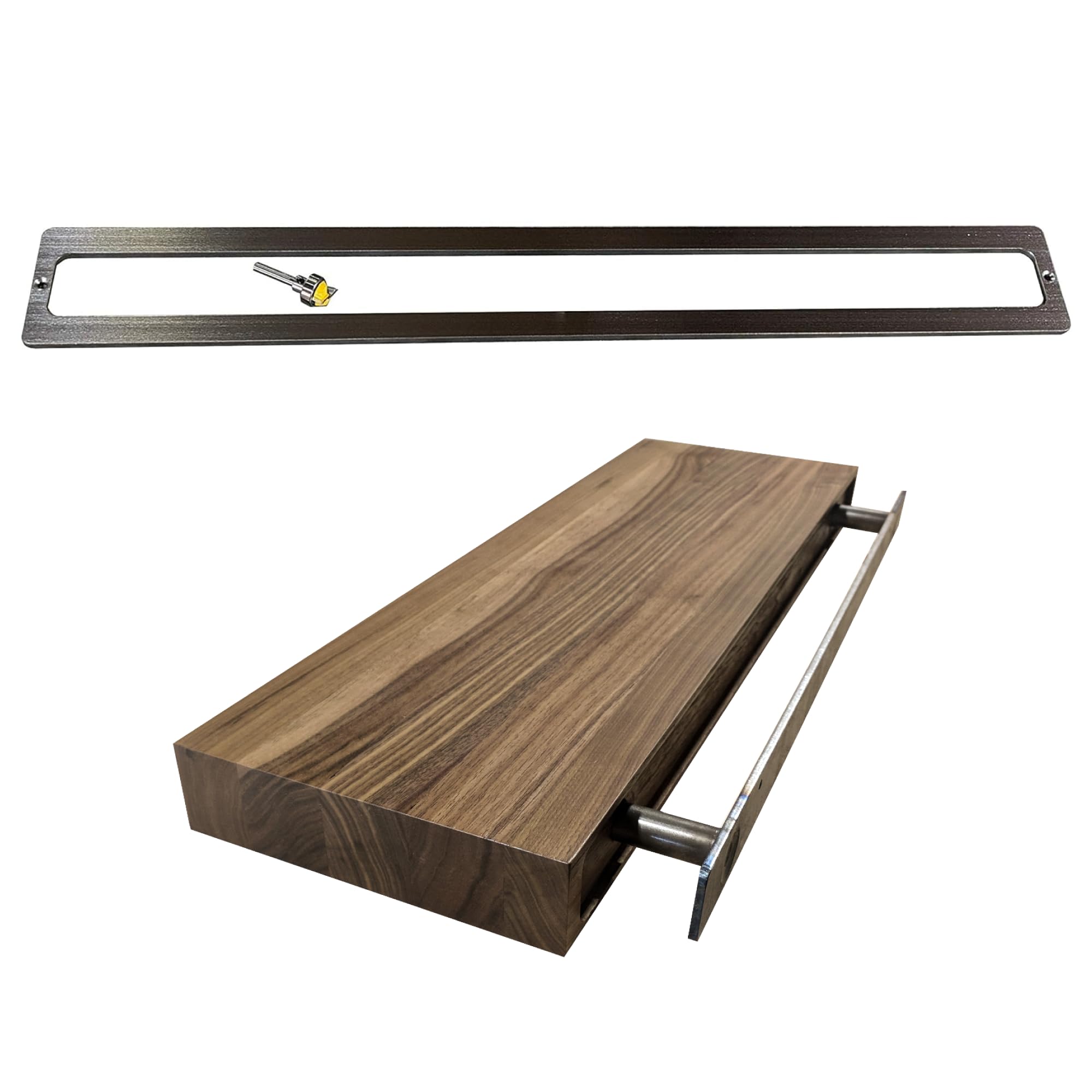 Amazon.com: Walnut Wood Works Floating Shelf Bracket Router Guide and ...