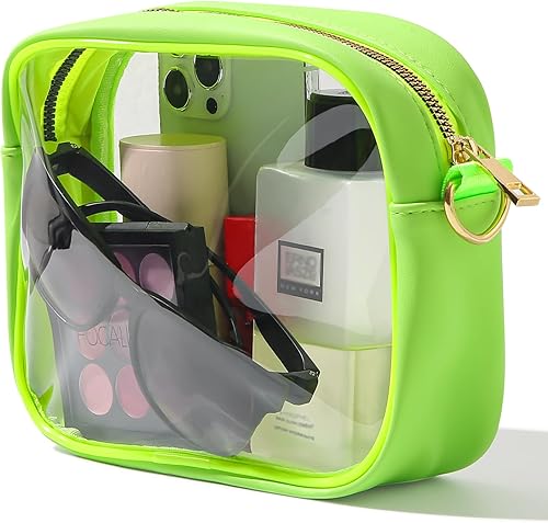 Miniatura 2 de TOBVZOO Bolsa transparente aprobada para estadios, bolsa cruzada transparente para conciertos, eventos deportivos, monederos para hombres y mujeres