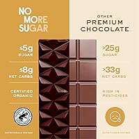 Vista 4 de NOMOSU Organic Vegan Chocolate Variety Pack 4 Pack 72% Dark Chocolate Sea Salt Dark Chocolate with Hazelnut Almond Butter Chocolate
