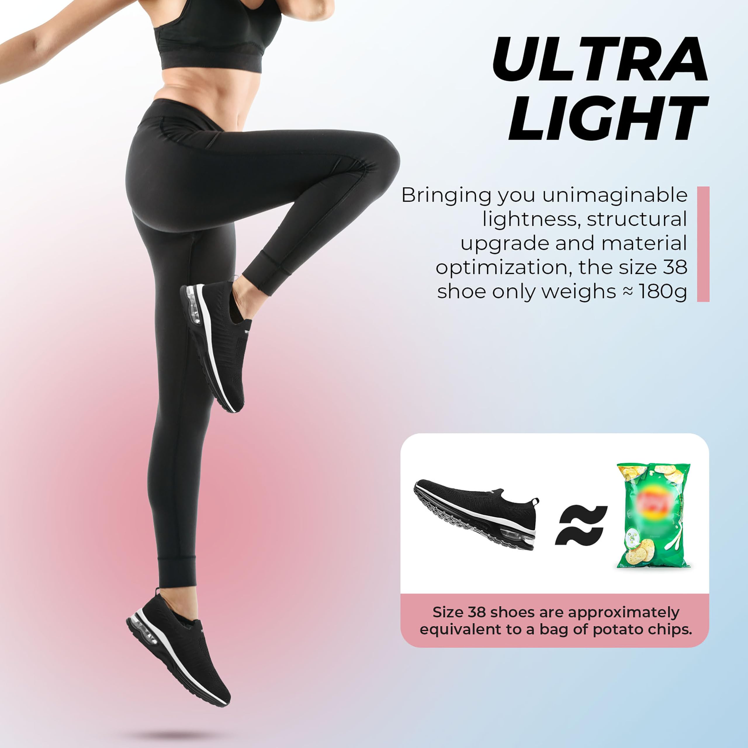 Littleplum Scarpe da Ginnastica da Donna Antiscivolo Scarpe da Ginnastica Traspiranti comode Scarpe da Corsa atletiche 1055