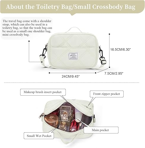 Miniatura 4 de Weekender Bags for Women Travel, Overnight Travel Duffel Bag with Wet Pocket and Separate Toiletry Bag, Airplane Personal Item Travel Bag, Travel