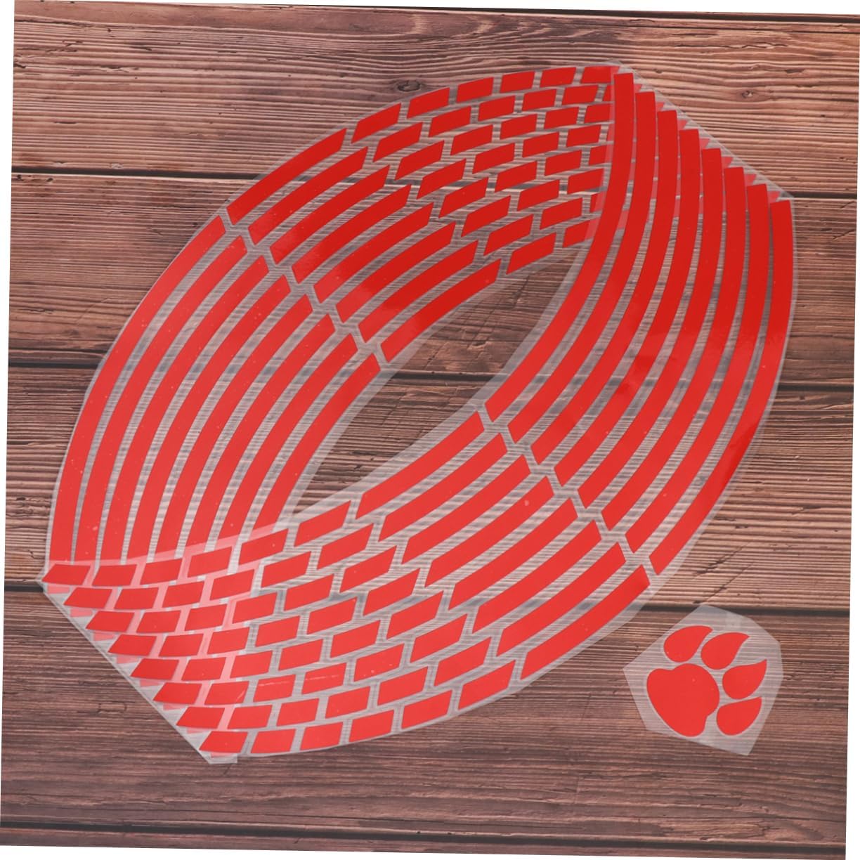 Unomor Motorcycle Wheel Rim Decals 2pcs Stickers Double-sided Adhesive Waterproof Fashionable for Bikers
