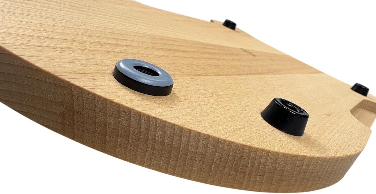 EFO Sliding board compatible with Thermomix TM7 | Wooden board with handles and gliding pads | Accessory compatible for easy moving and worktop protection | Kitchen tool | Natural