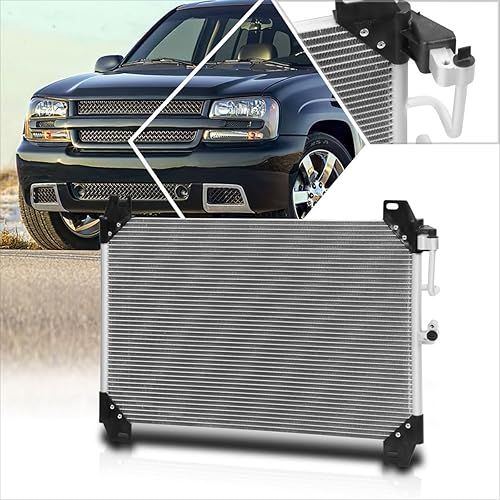 Condensador AC de aluminio compatible con Chevy TrailblazerGMC Envoy 4.25.36.0L 4719 03-09