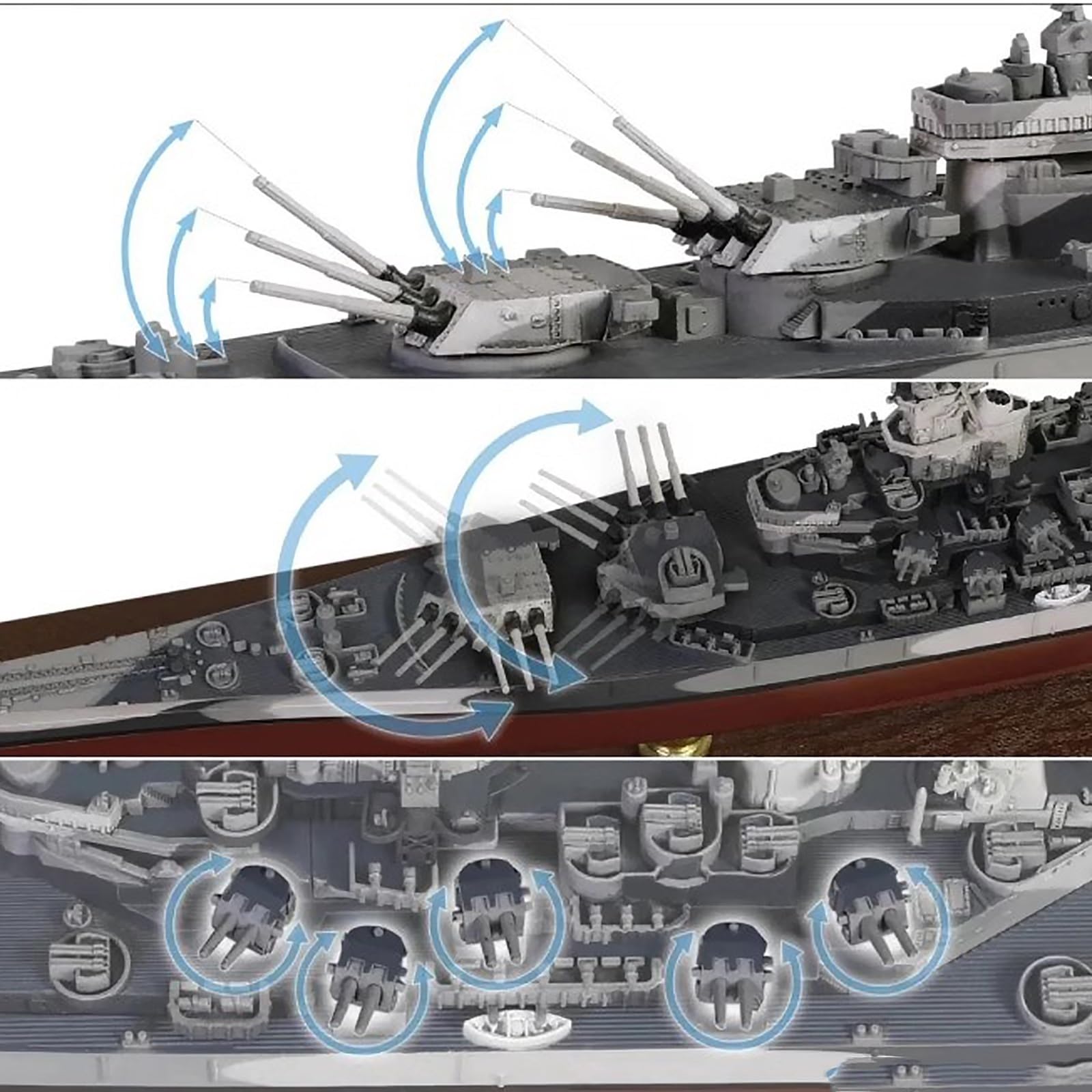 1:700 USS Missouri Schlachtschiffmodell, statisch fertiges Simulationskriegsschiff aus Legierung, klebstofffreie Farbtrennung, fertiges Geschenk, Ornamente, Sammlungsgeschenke for Enthusiasten