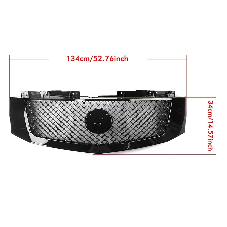 エスカレード　2004 スピードメーター　グリル　マッドブラック グリル ブラックフロントメッシュグリルグリルバンパーフィット