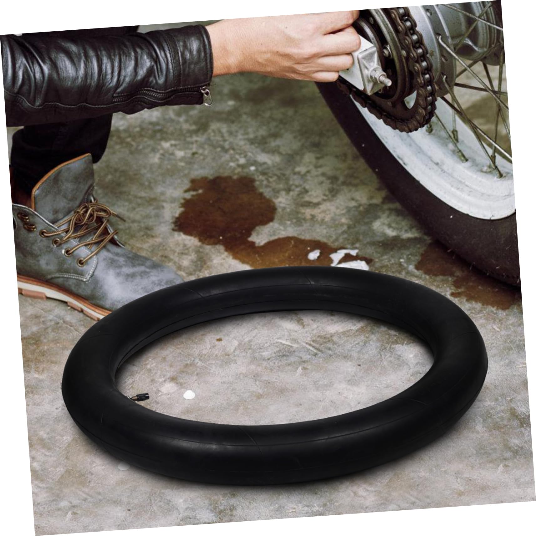 Cámara de Aire para Moto de Cross 4.10-18 Pulgadas Goma Válvula Recta
