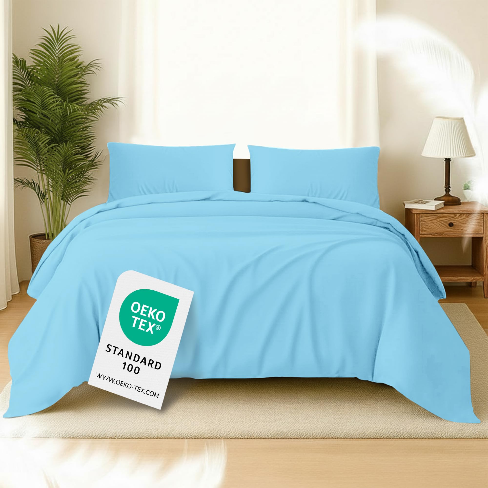 Beddengoed, 135 x 200 cm, zwart, ijshockey, dekbedovertrek met