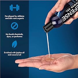 Defense Soap Tea Tree Body Wash | All Natural Organic Shower Soap for Athletes | Odor Control & Skin Fungal Protection for Sports, Post Workout & Recovery - 8 oz