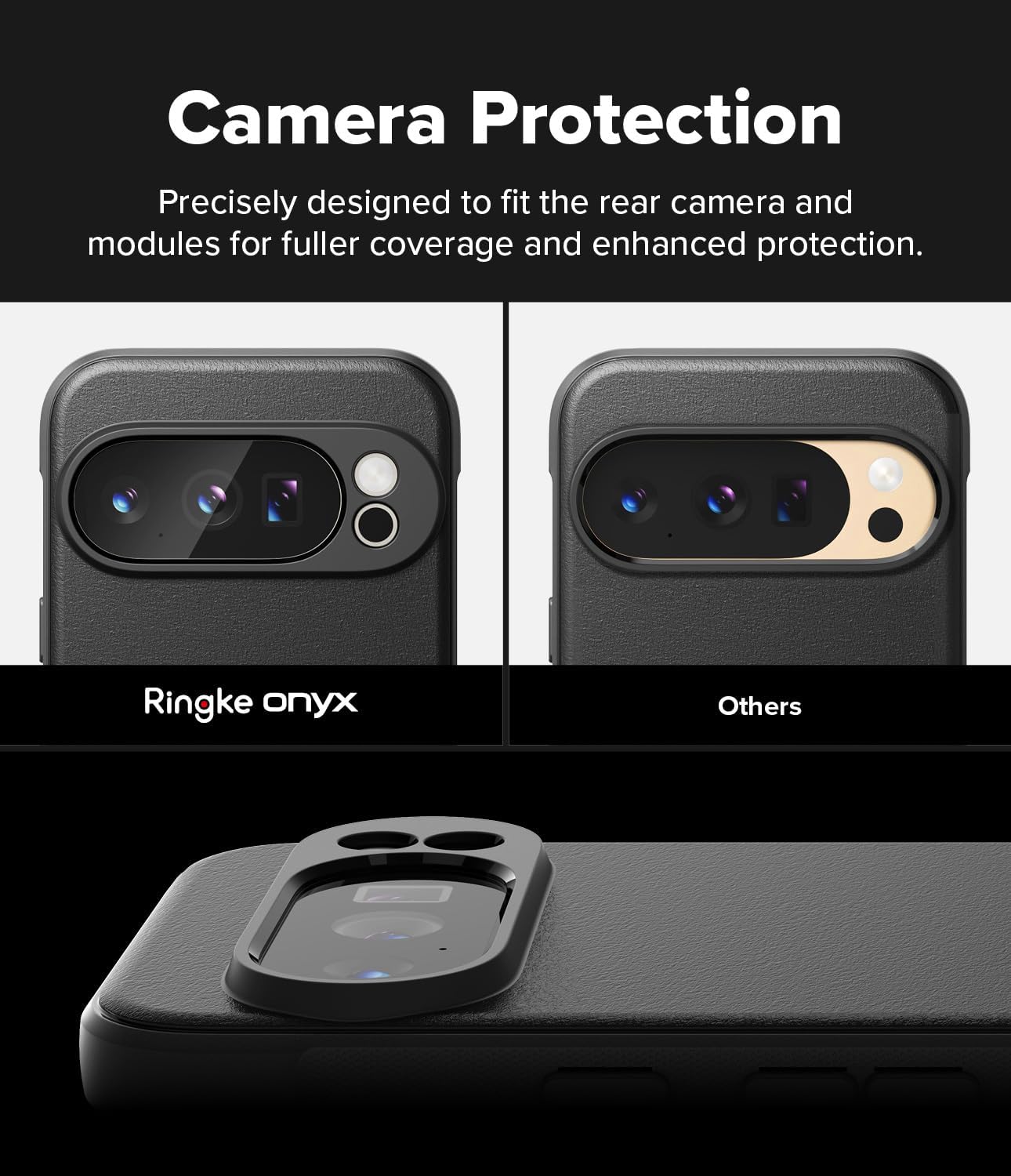 Ringke Onyx Designed for Google Pixel 10 Pro XL Case [Compatible with MagSafe and Pixelsnap] Oil & Dirt Resistant Enhanced Grip Non-Slip Texture Lightweight Cover - Magnetic Black