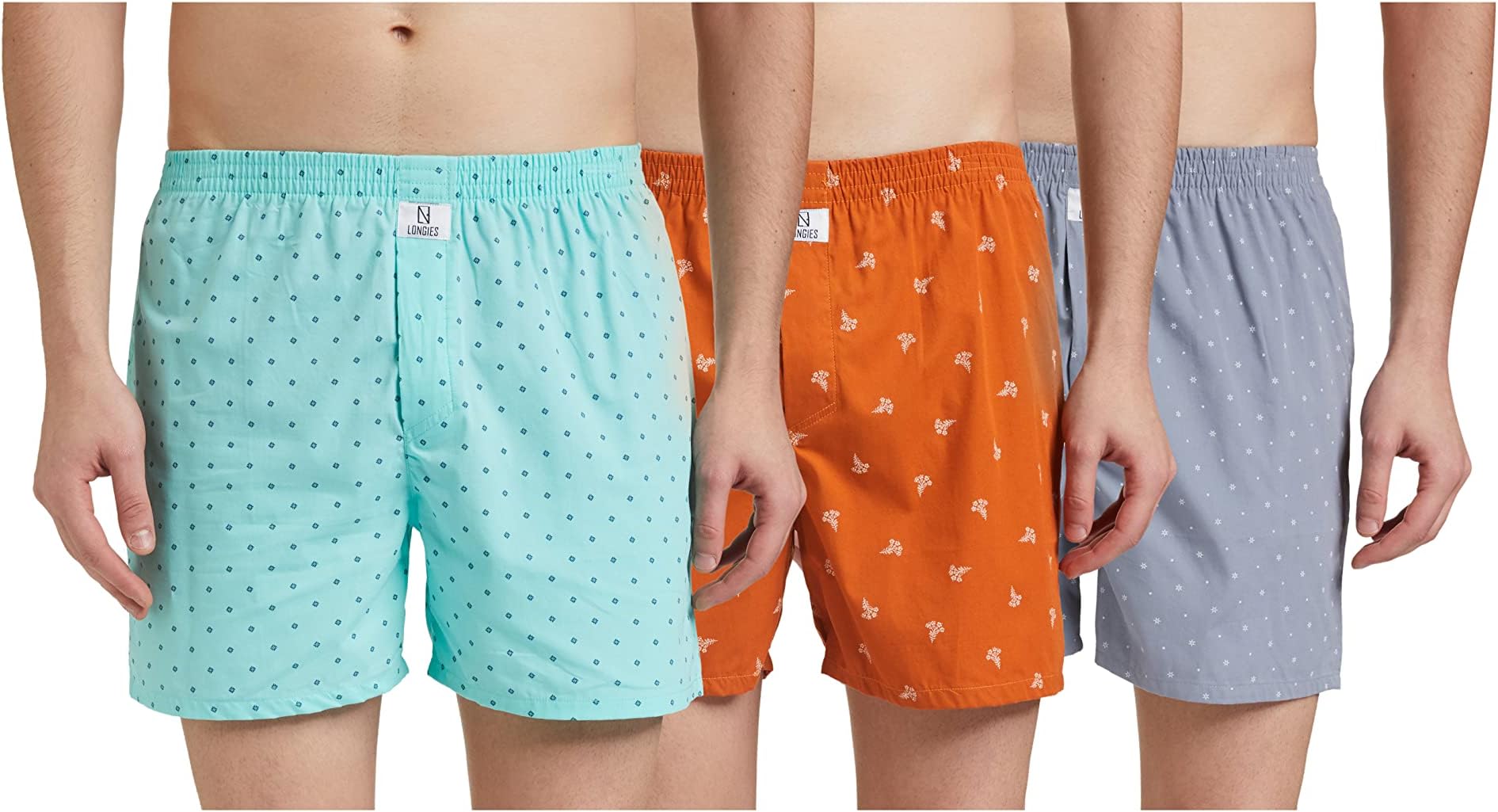 Longies Men's Cotton Boxers (Pack of 1)
