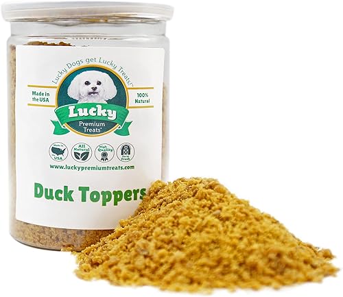 Miniatura 17 de Lucky Premium - Gránulos de pollo para perros, hechos con carne seca de pollo real, condimento para agregar sabor a cada comida (16 onzas)