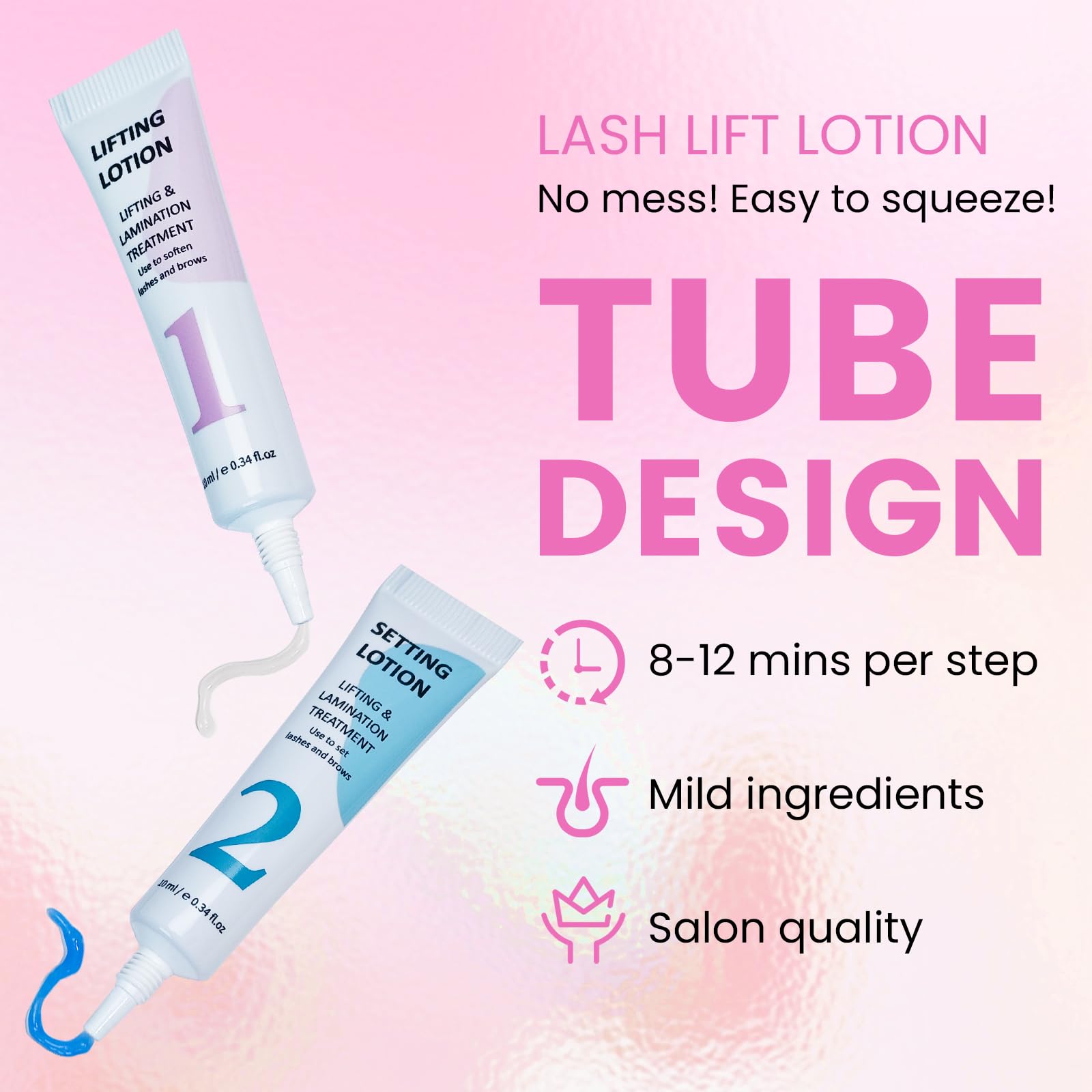 Lomansa Lash Lift Kit, Eyelash Lift Kit, Brow Lamination Kit, Nourishing Lash Lift Balm with 6 Sizes Lash Lift Pad - Image 2