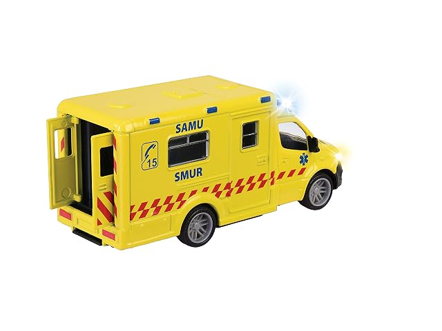 Foto 2 de 6 de Majorette - Grand Series - Mercedes Ambulance - 15 cm (Escala 1/43ª) - Sonidos y Luces, a Partir de 3 años