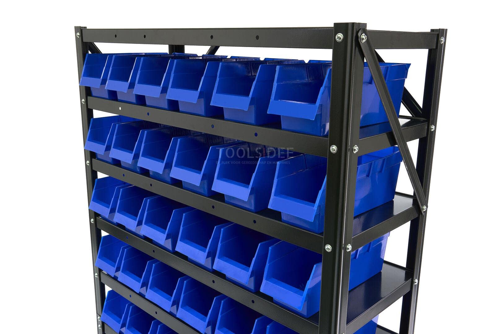 HBM Bakkenkast, Sistema di stoccaggio, Rack con 60 contenitori di stoccaggio
