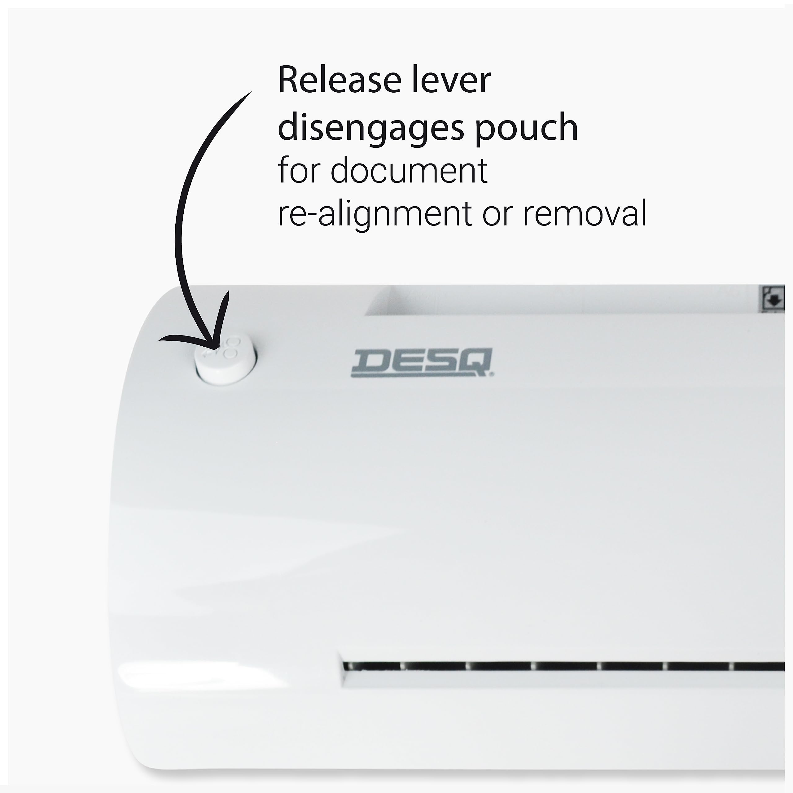 DESQ Plastificatrice A3 Bussiness Classy, per 75-125 micron, Jam Free, 30 sec. Tempo di preriscaldamento, ad alta velocità, per ufficio e scuola