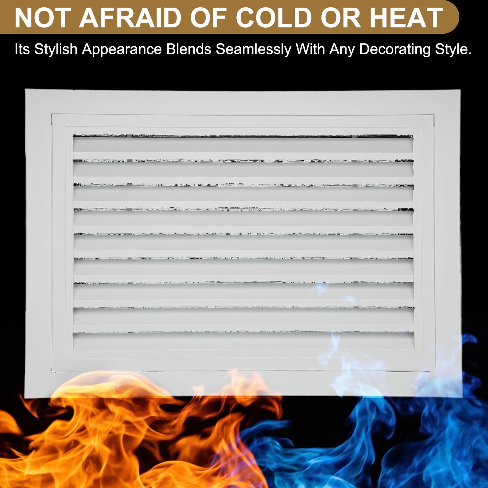 PATIKIL Rejilla De Ventilación De Aguilón De Aluminio De 6" X 12" Blanco | 1 Pieza, Rejilla De Retorno Con Puerta Extraíble Y Filtro De Malla