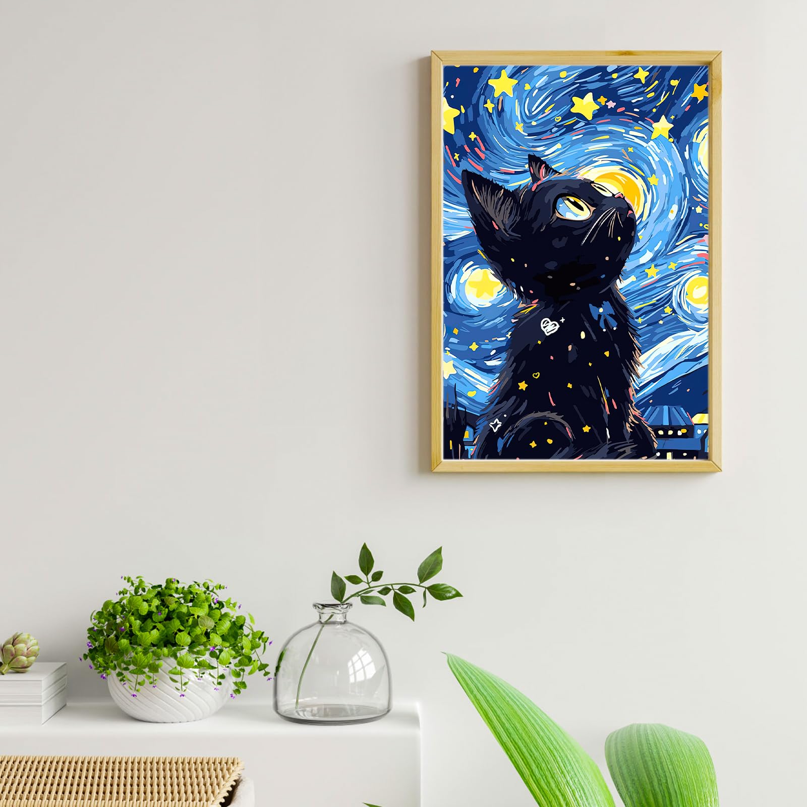 gelrovaled Dipingi con i Numeri per Adulti, Kit di Pittura acrilica Adulti Principianti Facile su Tela, Decora la casa Regalo,con Vernici e pennelli, 20 x 30CM, Con cornice (Flower)