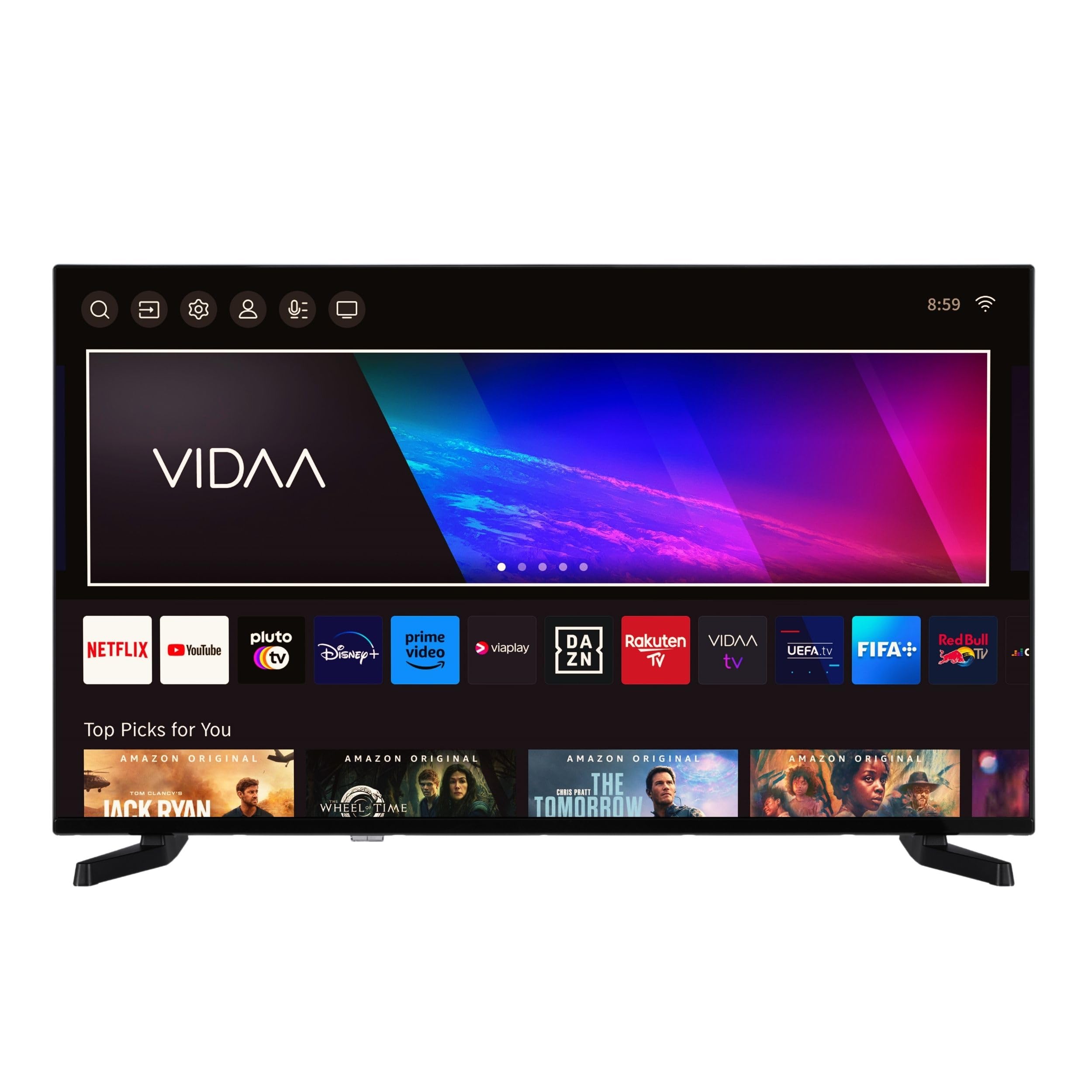 Telefunken 43 Zoll Smart TV VIDAA D43U790B2CW – 4K, HDR, DVB-T2/C/S2, HD+ inkl.