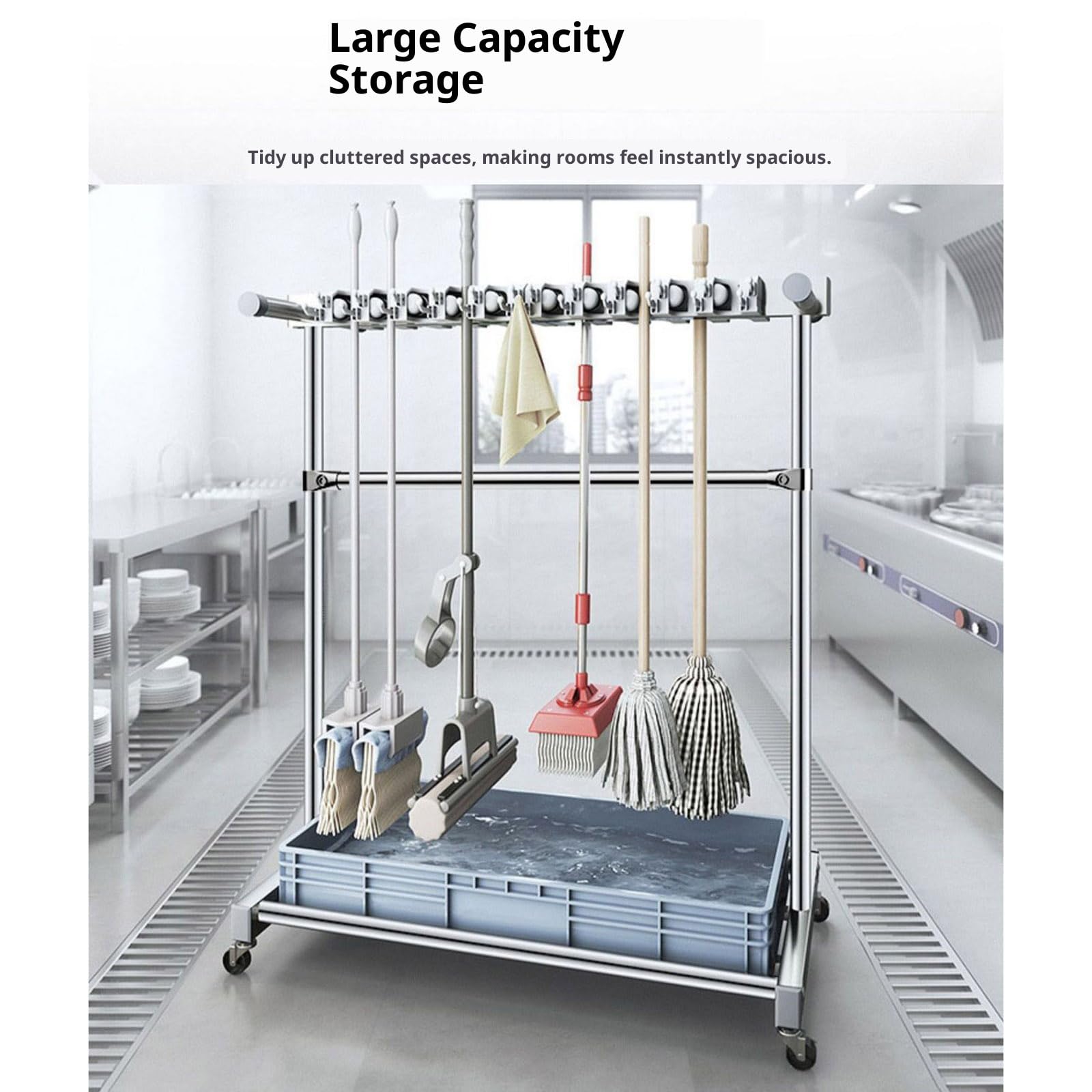 Organizador de herramientas extraíble de metal para baño, cocina, garaje, sistemas de almacenamiento para el hogar, resistentes al óxido, estante de almacenamiento doméstico