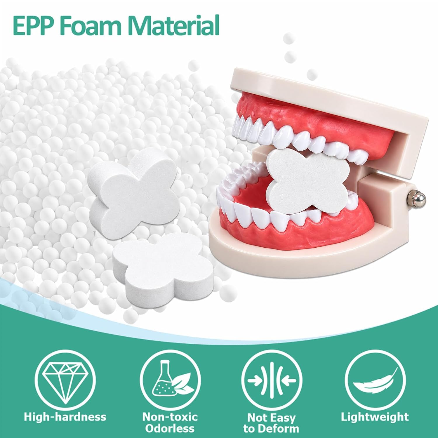 100 Pcs Disposable Dental Bite Blocks Mouth Props Opener, Butterfly