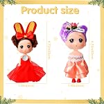 12 PC 5 inch Doll Set, Dollhouse Dolls Playset, Poupée pour filles Doll House Accessoires, filles Happy Playsets Accessoires pour enfants Cadeau