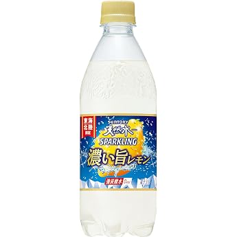 Suntory Natural Water Sparkling Concentrated Lemon (Limited to Tokai and Hokuriku regions) 500 ml x 24 Bottles