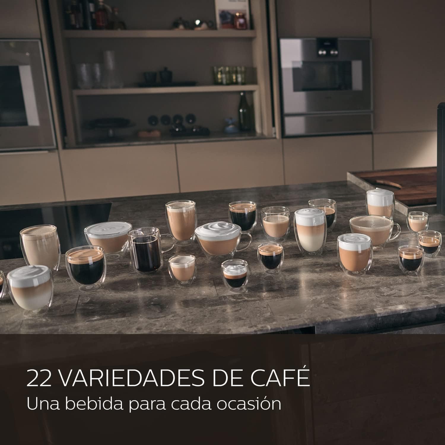 Saeco Xelsis Deluxe Cafetera Superautomática - Wi-Fi Integrado, 22 Variedades de Café personalizables, Pantalla Táctil Intuitiva 5", 8 Perfiles de Usuario, Molinillo de Cerámica (SM8782/30)