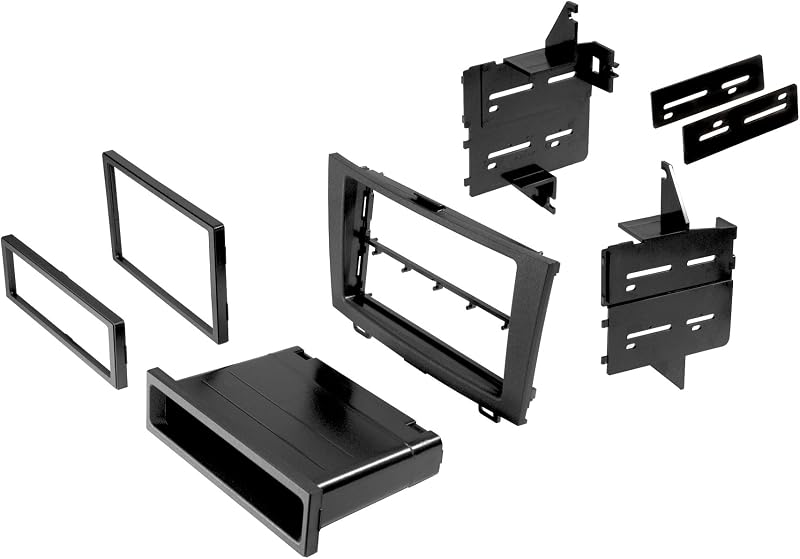 Kit de painel para rádio American International Ai HONK817 Honda CR-V 2007–2008, Single DIN/Double DIN com porta-objetos – 1 unidade