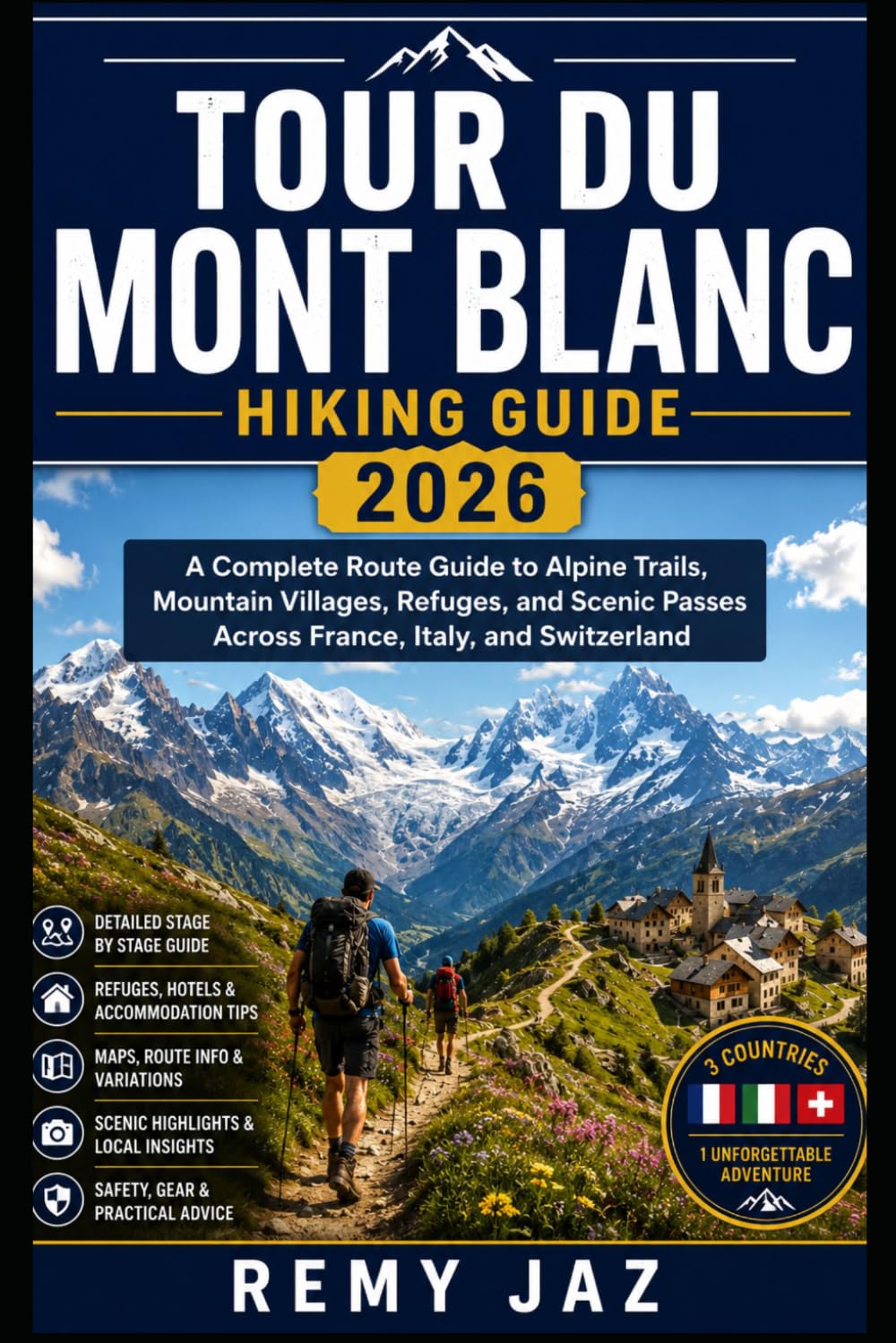 TOUR DU MONT BLANC HIKING GUIDE 2026: A Complete Route Guide to Alpine Trails, Mountain Villages, Refuges, and Scenic Passes Across France, Italy, and Switzerland