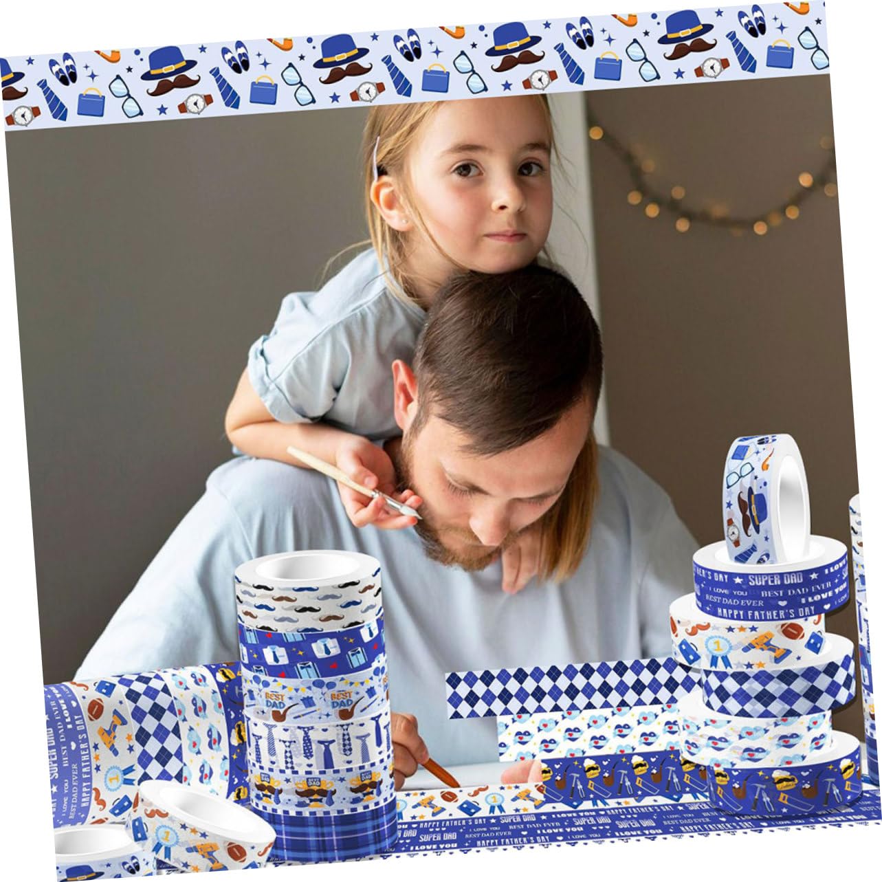 60rollen Washi Tape Für Vaterstag Dekorative Und Transparente Klebebänder Für Handwerk Scrapbooking Journals Und Geschenkverpackungen Leicht Abreißbar Für Kreative Projekte