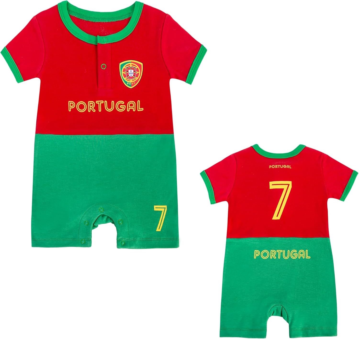 Cnins Soccer Baby Clothes - Matching Family Rompers 0-24M | Unisex Gifts for Futbol Game Days & Photo Shoots