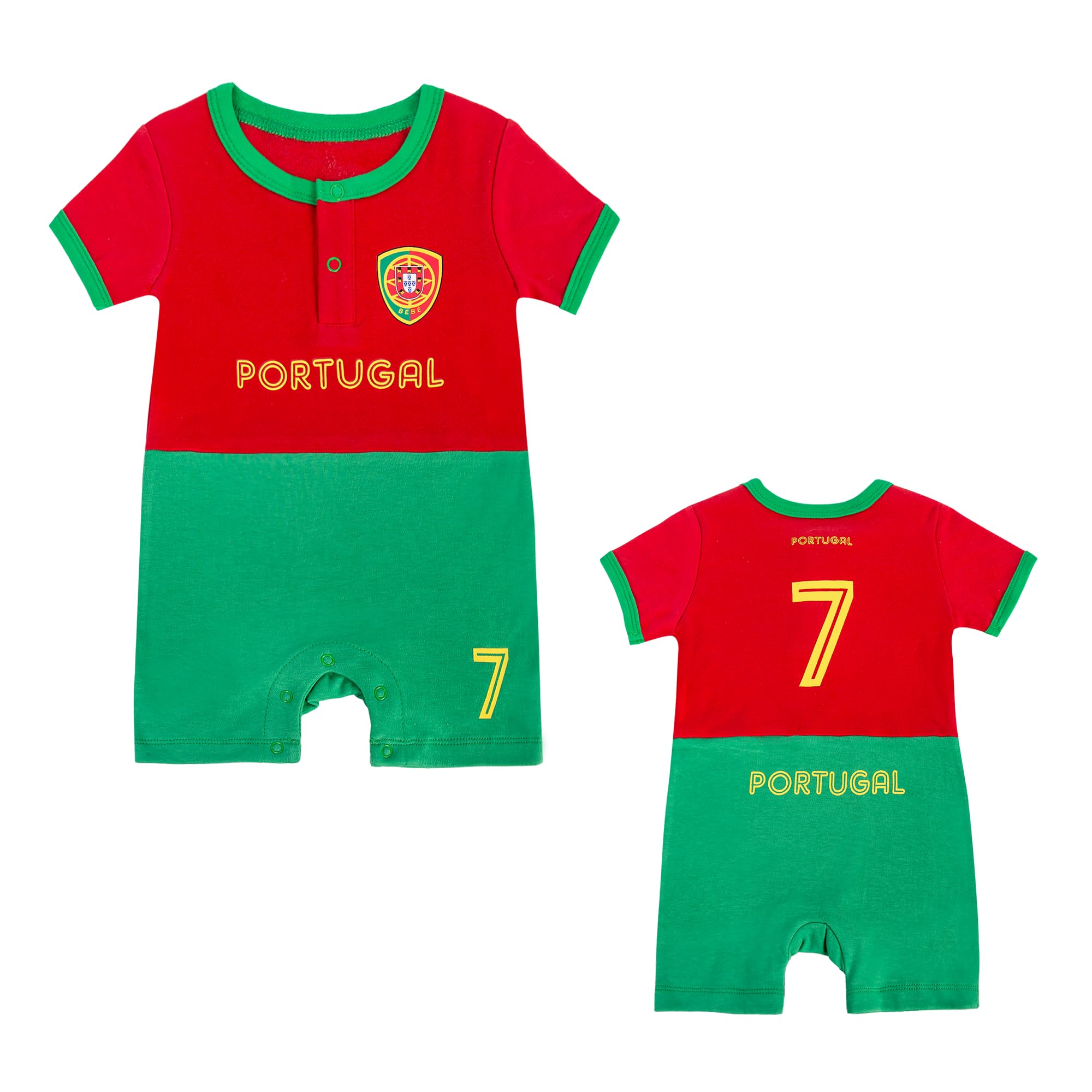 CninsSports Fan Baby Jersey Soccer Toddler Outfit Boys 0-24 M Infant Football Jersey Girls Newborn Baby Soccer Romper
