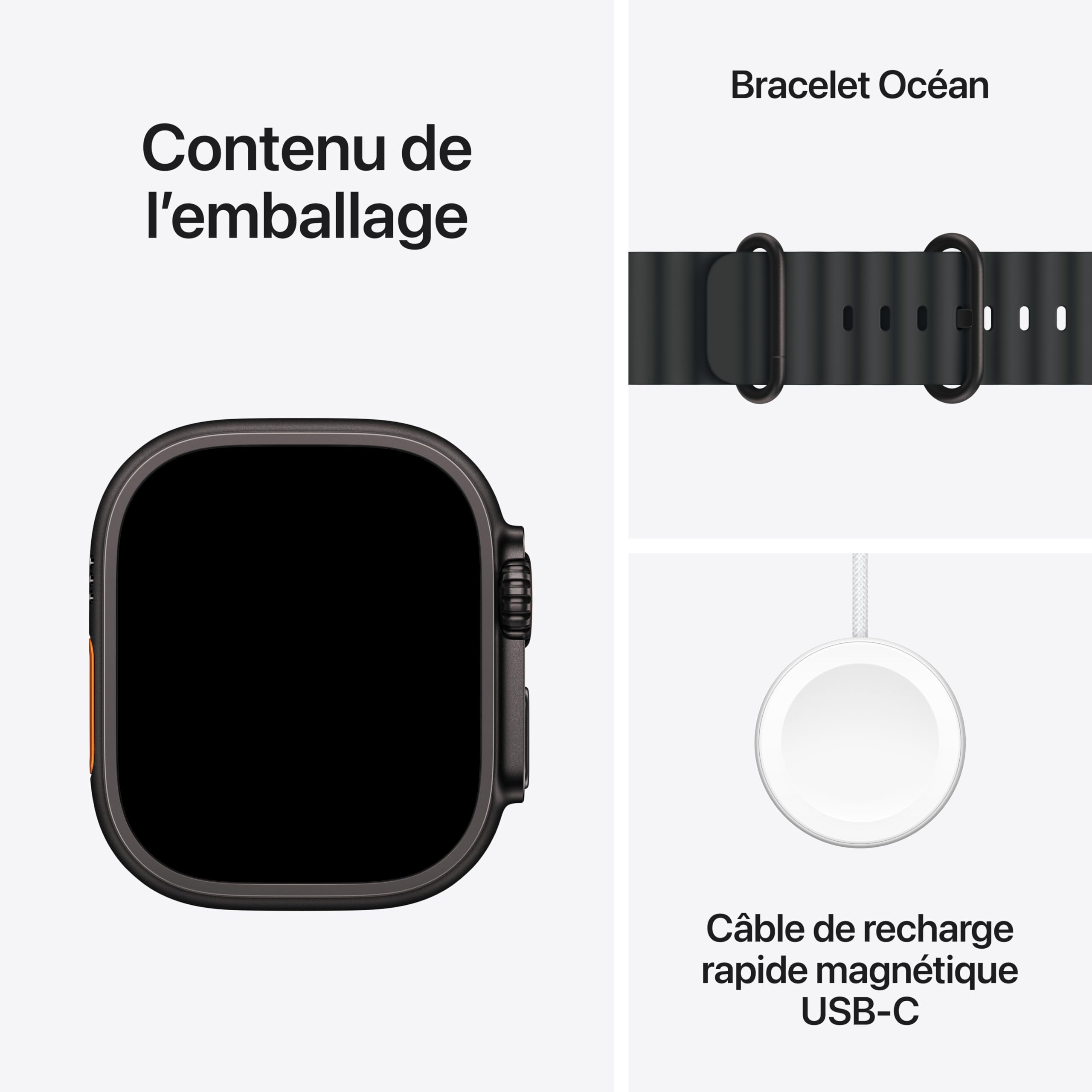 Apple Watch Ultra 3 GPS + Cellular 49mm Black Titanium Case with Black Ocean Band — view 6