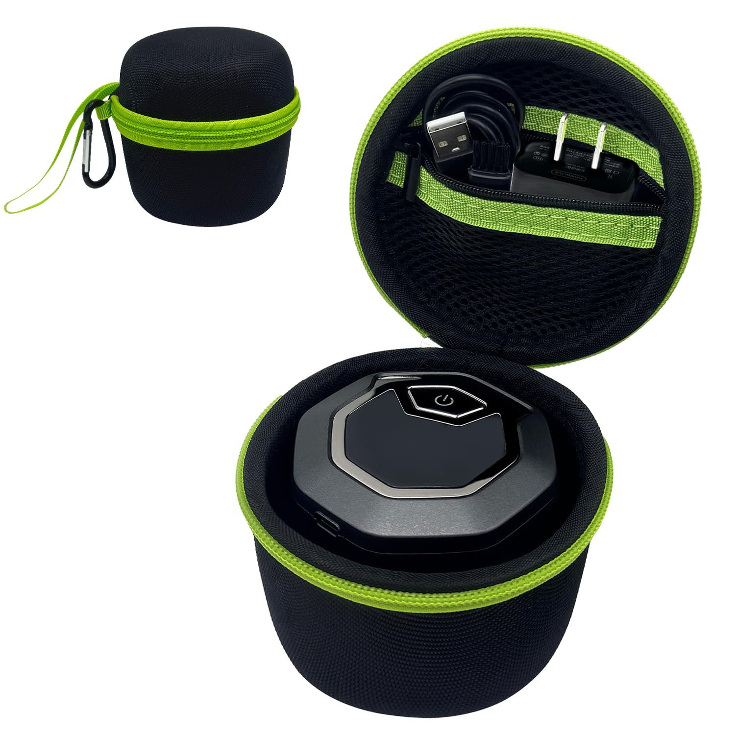 Thowapou Hard Case Compatible with Microtouch/for Tustow/for Redbreak/for SOLIMPIA Electric Shaver, (Case Only) for Titanium Head Shavers for Bald Men