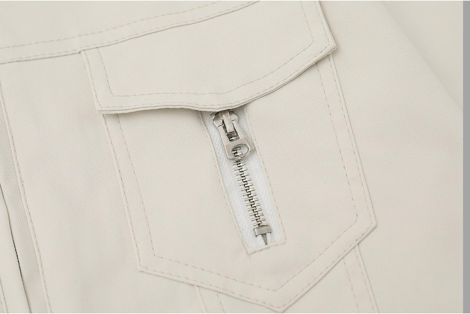 American Retro Stand Collar Utility Jacket Men, Pilot Spring Autumn Top, Loose Daily Coats Long Sleeve