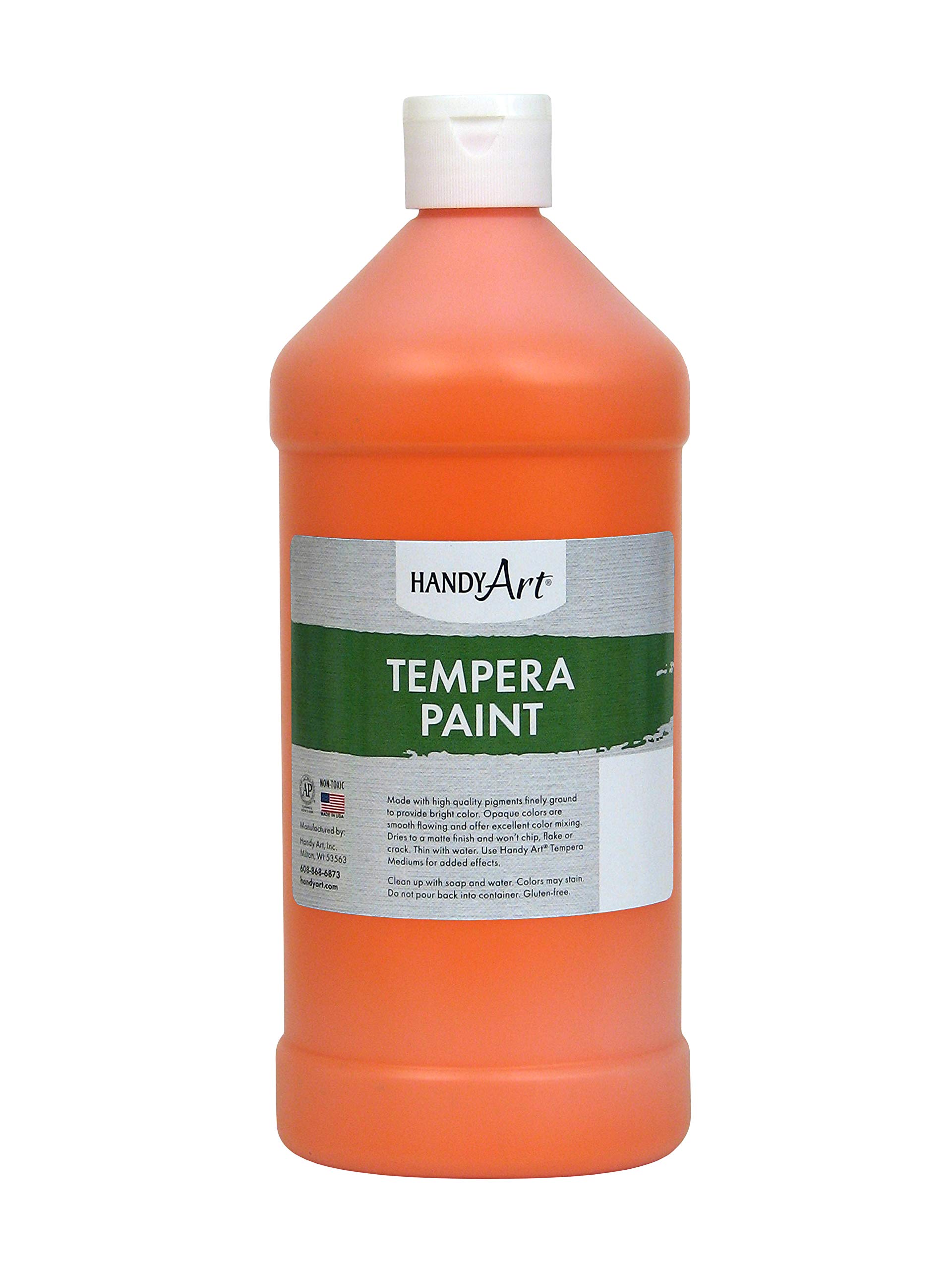 Handy Art Premium Tempera Paint, Blue, 16 oz Pint Bottle — view 45