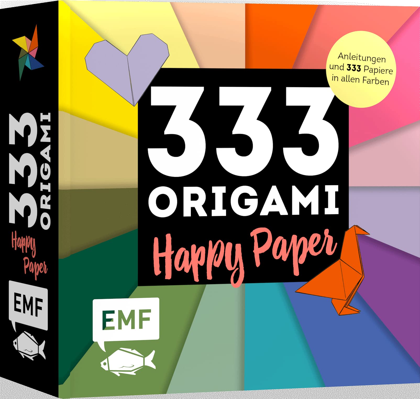 333 Origami – Happy Paper: Anleitungen und 333 Papiere in allen Farben
