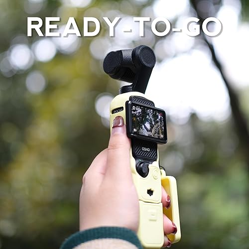 Miniatura 3 de Funda de bolsillo 3, funda protectora de silicona suave compatible con DJI Osmo Pocket 3 Creator Combo, protector de pantalla ligero, accesorios de