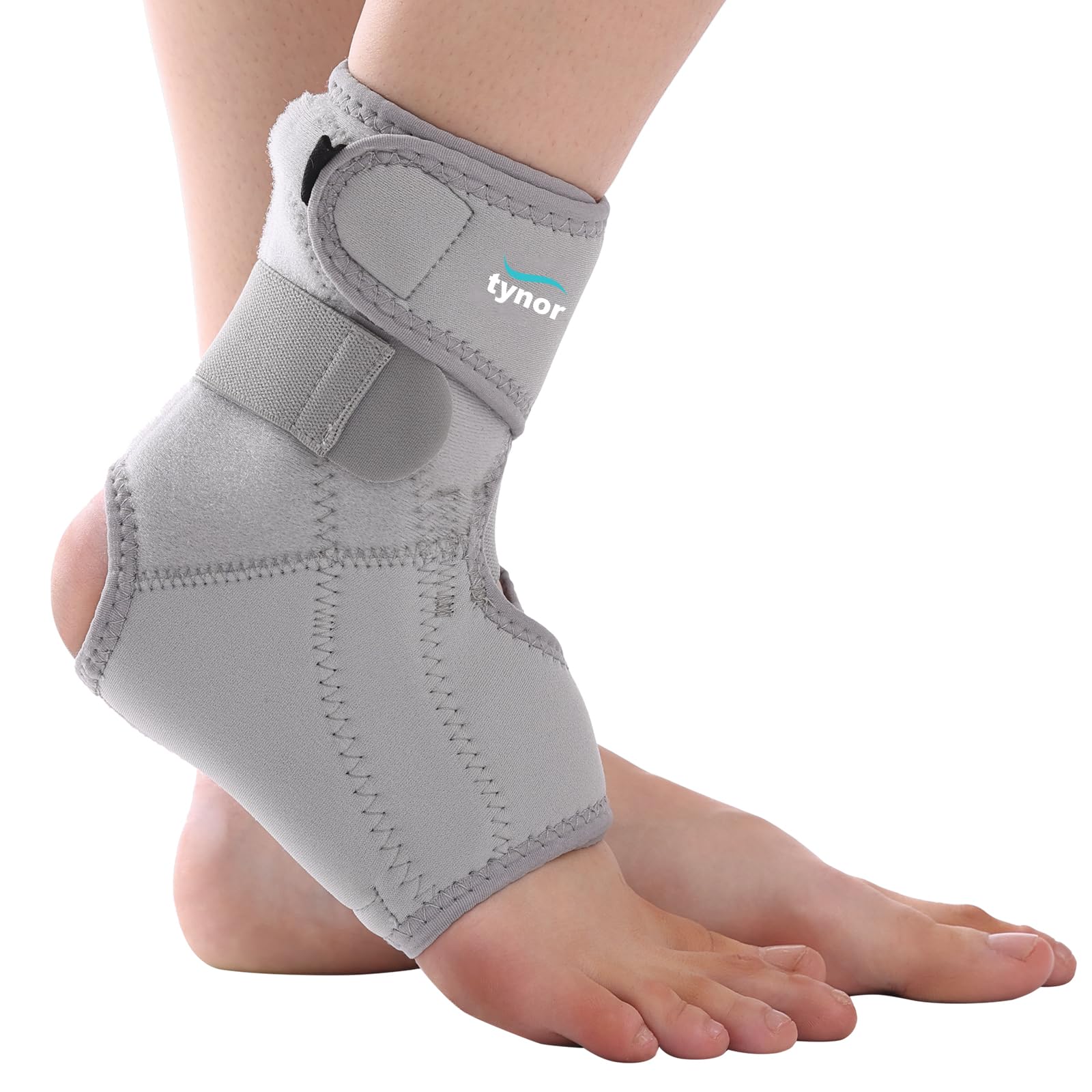 Tynor Ankle Support (Neo), Grey, Universal Size, 1 Unit