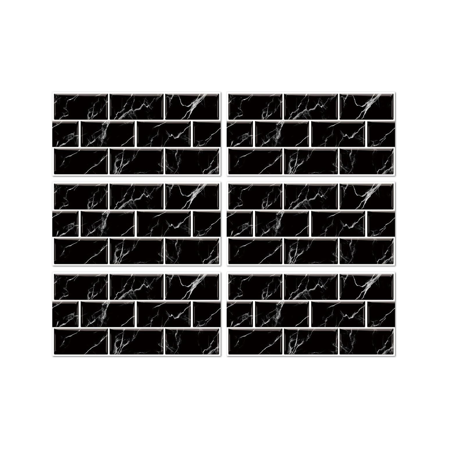 CYWDHFO Marble Tile Pvc Wall Stickers Kitchen Bedroom Wallpaper