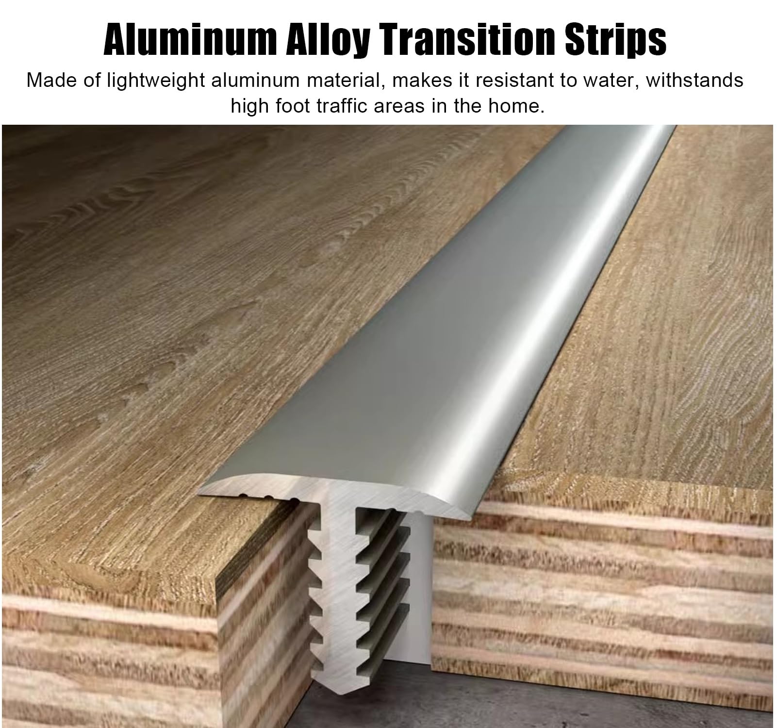 Aluminiowa listwa przejściowa do łączenia drewna z płytkami – 90 cm, szerokość 16 mm, trwała listwa wykończeniowa progu podłogowego(Gray)