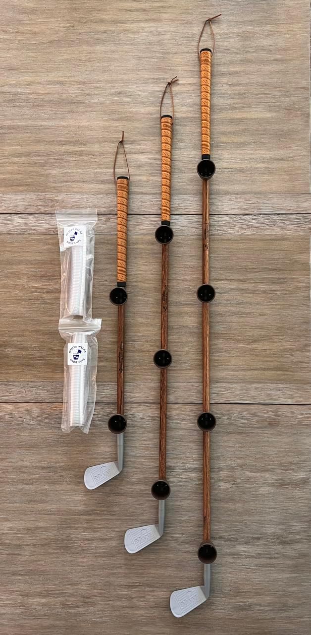 Bar Set Vintage Edition - Bar Set, 2, 3, or 4 Count, Golf Club-Shaped Drinking Accessory, Golf Accessories, Gift For Golf Lovers, Made In The USA