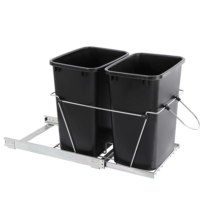 Buy 35 Quart Pull Out Trash Can Under Trash Bin Pull Out Kit