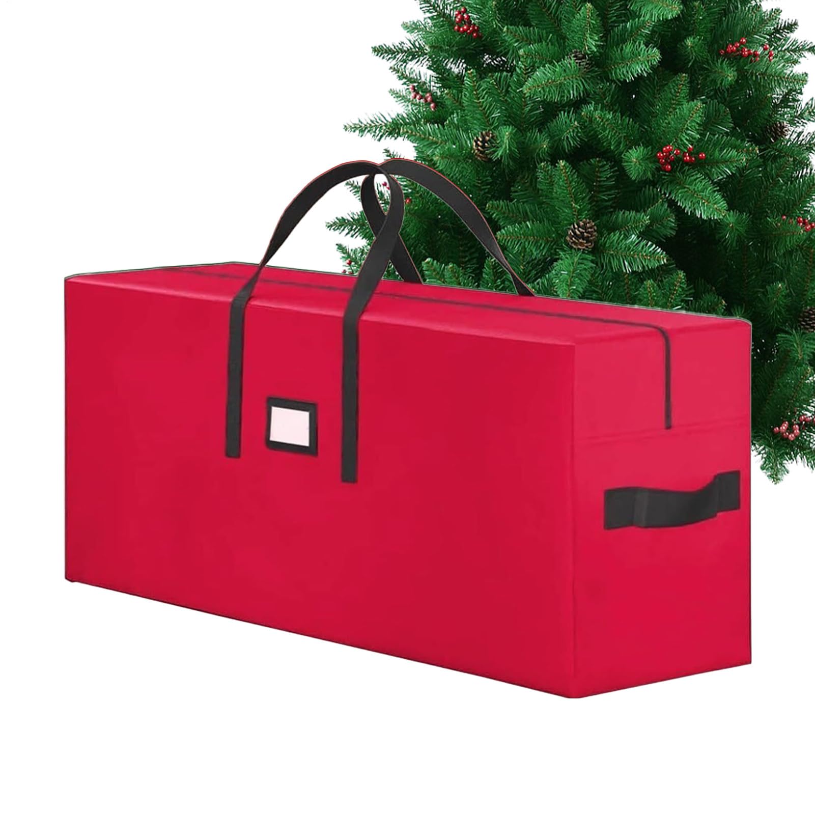 Sac de Rangement pour Sapin de Noël Sac Anti-déchirure Décorations | Housse Renforcée pour Arbre Artificiel Pour Guirlande, Extérieur, Université, Cuisine, Garage, Déménagement, Emballage,