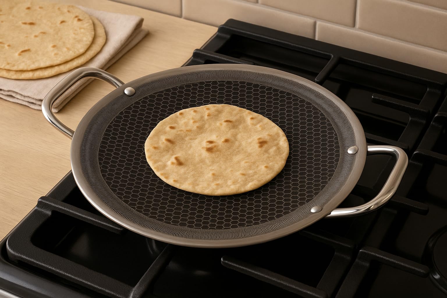 ESLITE LIFE Crepe-Pfanne – 27,9 Cm, Antihaftbeschichtet, Keramik, Für Alle Herdarten