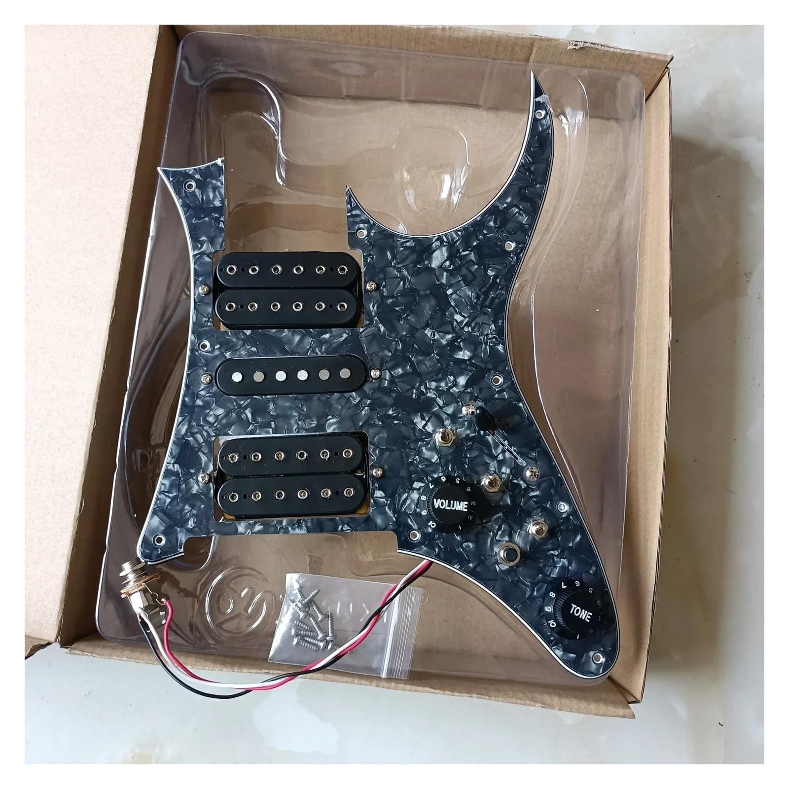 Aggiorna Il Battipenna Precablato HSH Con Pickup Alnico V Set Di Interruttori Multifunzione A 7 Vie Per Chitarra Elettrica(3/4)