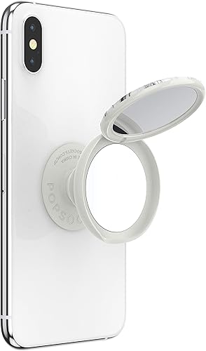 Miniatura 4 de PopSockets PopMirror Empuñadura intercambiable y espejo para teléfonos y tabletas - Mármol blanco paloma
