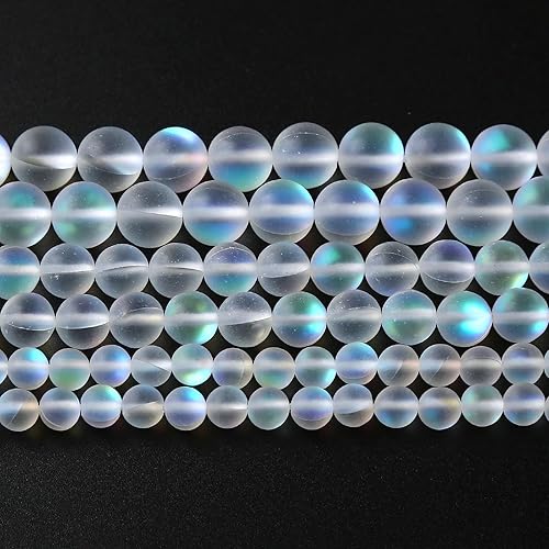 Miniatura 201 de Cuentas sueltas espaciadoras de vidrio limpio de 0.394 pulgadas para hacer joyas, pulseras y collares Vidrio limpio,Cristal ámbar,Ónix de ágata